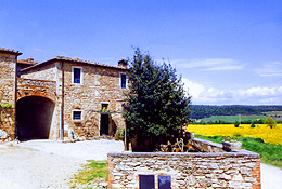 L'ingresso di Borgo Ficaiole, camere vacanze a Siena, Toscana